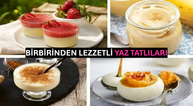 Birbirinden Lezzetli Yaz Tatlıları